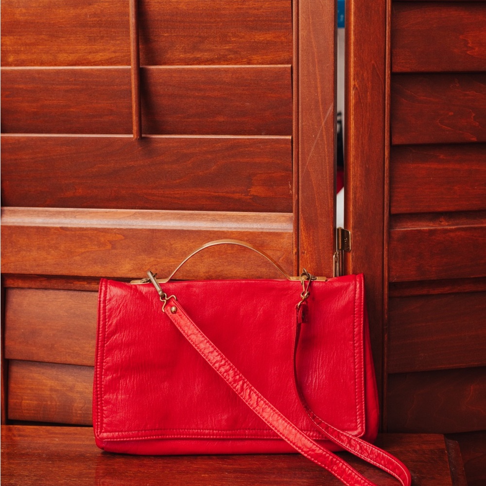 Red 80’s Shoulder Bag / Handbag